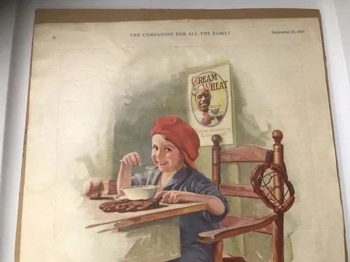 Cream Of Wheat Advertisement Right Over Home Plate 1923 image indicator(3)