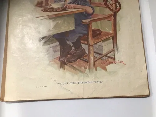 Cream Of Wheat Advertisement Right Over Home Plate 1923 image indicator(5)