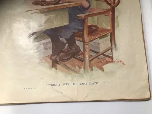 Cream Of Wheat Advertisement Right Over Home Plate 1923 image indicator(6)