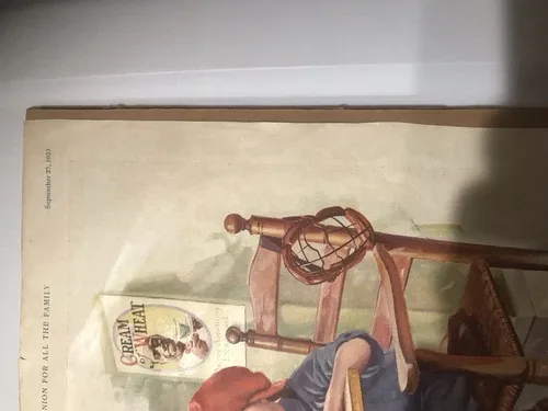 Cream Of Wheat Advertisement Right Over Home Plate 1923 image indicator(7)