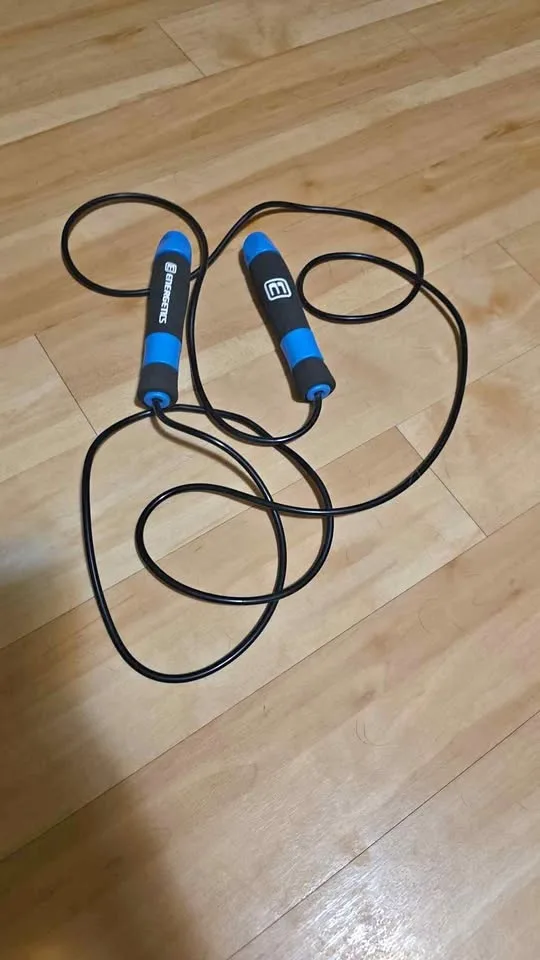 Weighted skipping rope- adjustable length Current  60'' but is a thumbnail