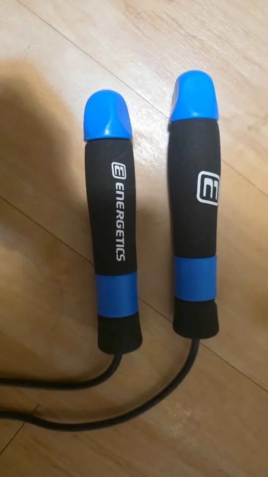 Weighted skipping rope- adjustable length Current  60'' but is a image indicator(3)