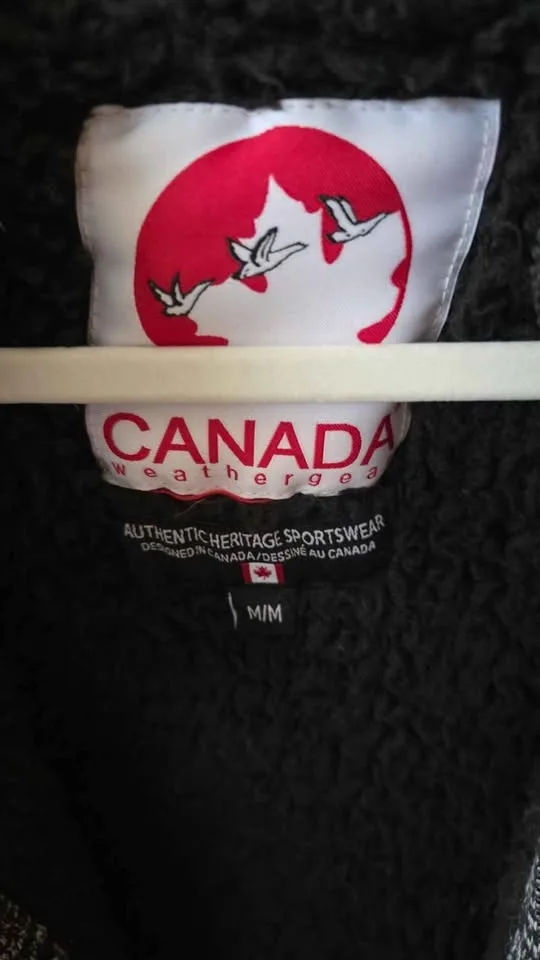 Ladies M Canada Weather gear full zip Sweater fleece lined  supe image indicator(2)