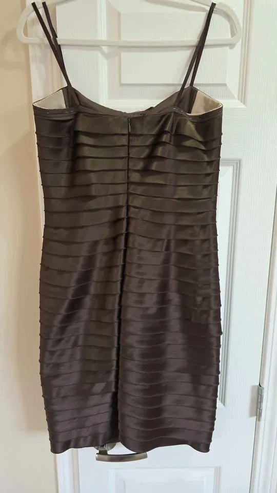 Women's BCBG Maxazris sz 10 designer strapless dress- form fitti image indicator(3)