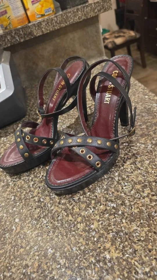 New Ladies Colin Stuart high heels sz 7.5  Leather uppers image indicator(5)