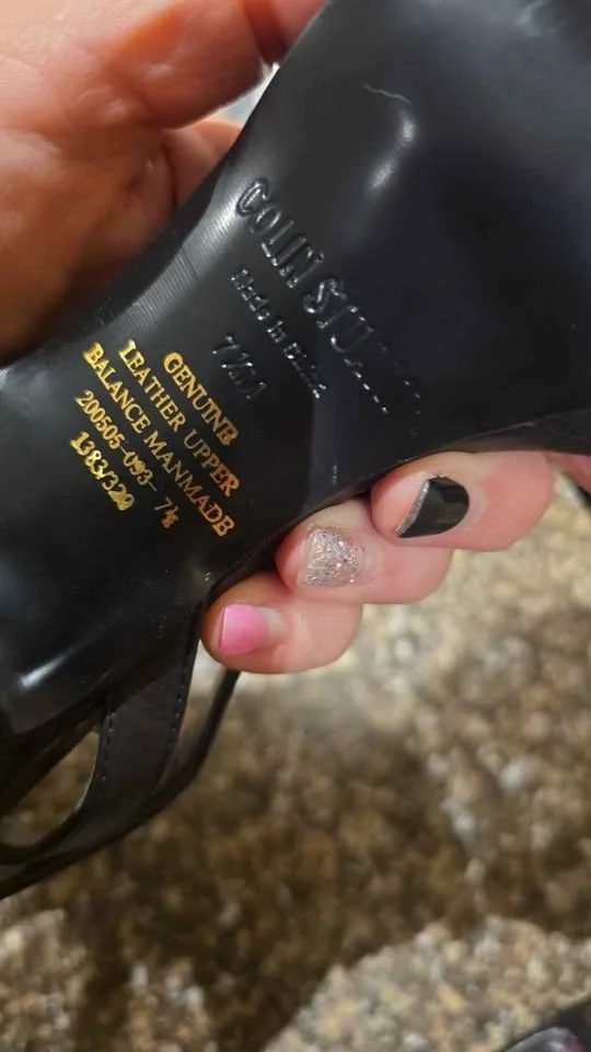 New Ladies Colin Stuart high heels sz 7.5  Leather uppers image indicator(6)