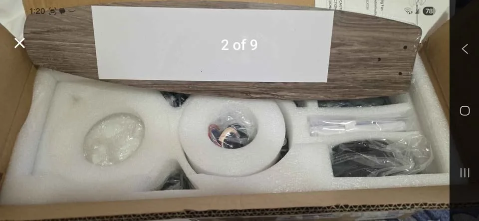 Brand New Ceiling Fan/Light in Box image indicator(3)