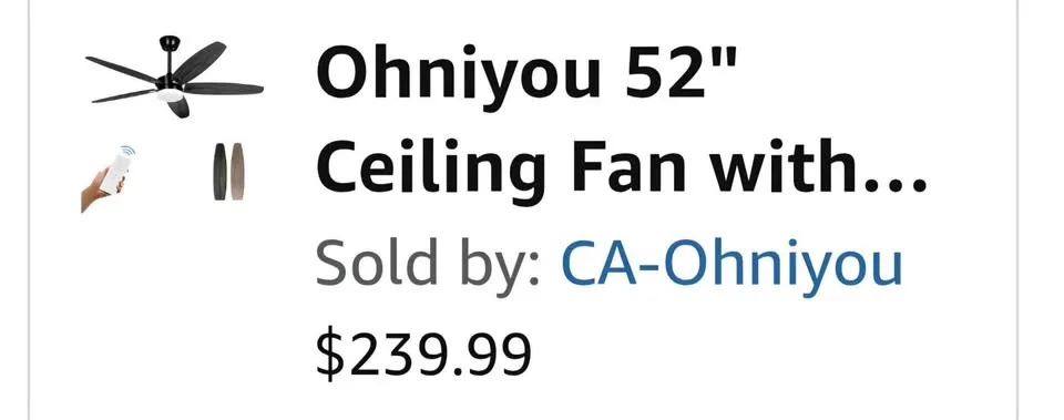 Brand New Ceiling Fan/Light in Box image indicator(4)