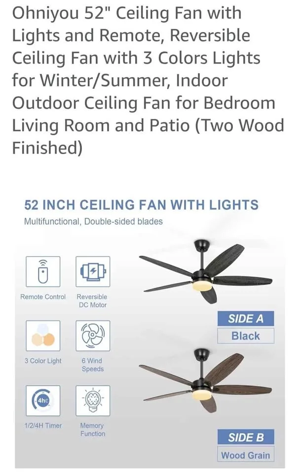 Brand New Ceiling Fan/Light in Box image indicator(5)