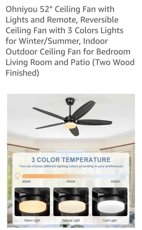 Brand New Ceiling Fan/Light in Box image indicator(7)