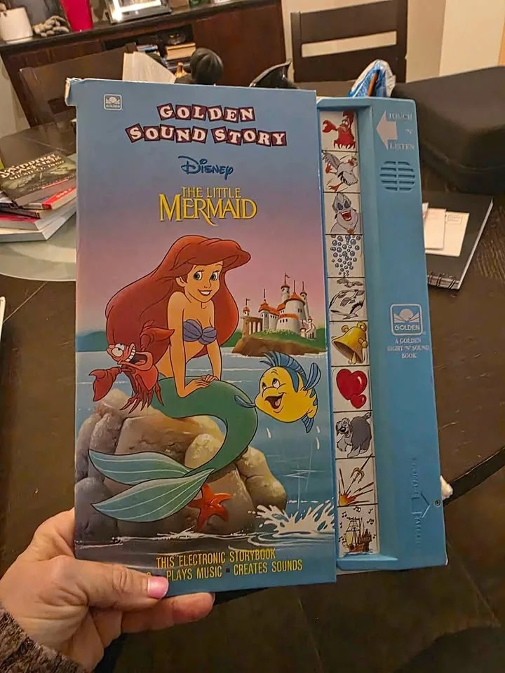 Disney THE LITTLE MERMAID Golden sound story book thumbnail