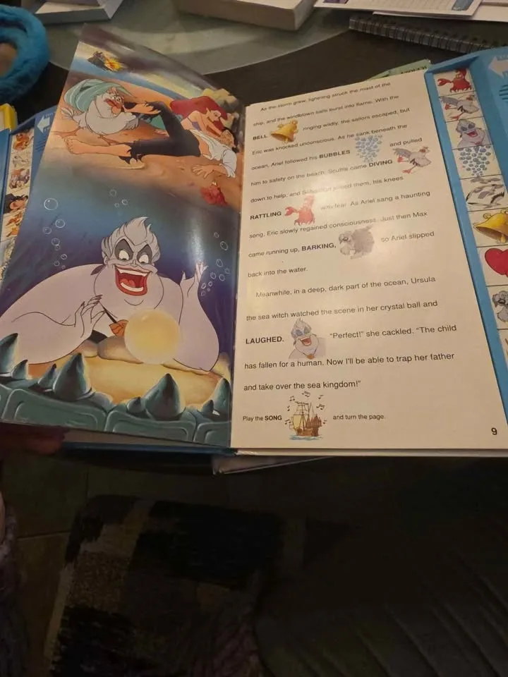 Disney THE LITTLE MERMAID Golden sound story book image indicator(2)