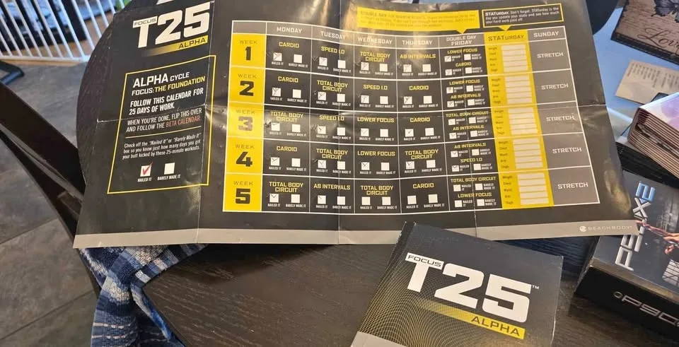 Focus T25 workout program from beachbody full set plus the add o thumbnail