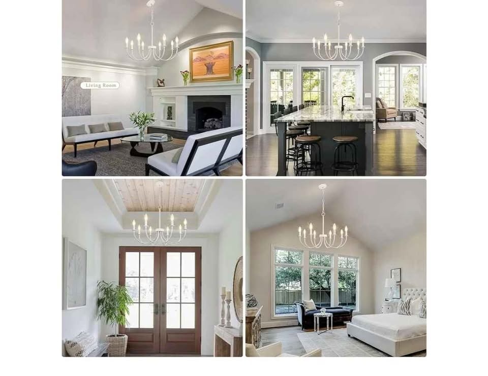 Chandelier -8 light Antique White - photo 5