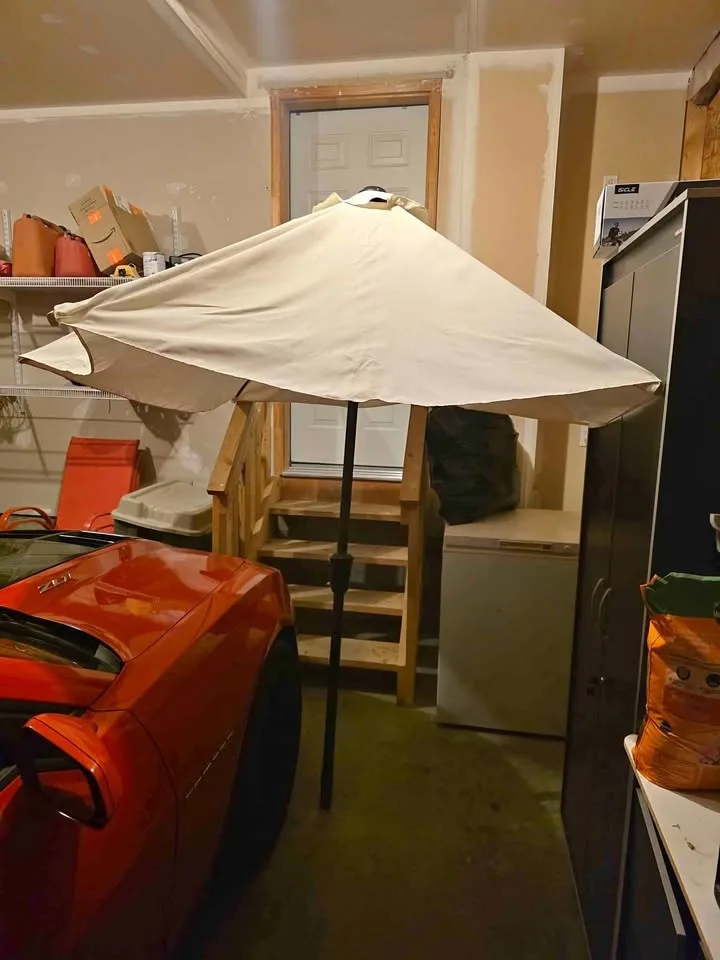 Patio umbrella and base thumbnail