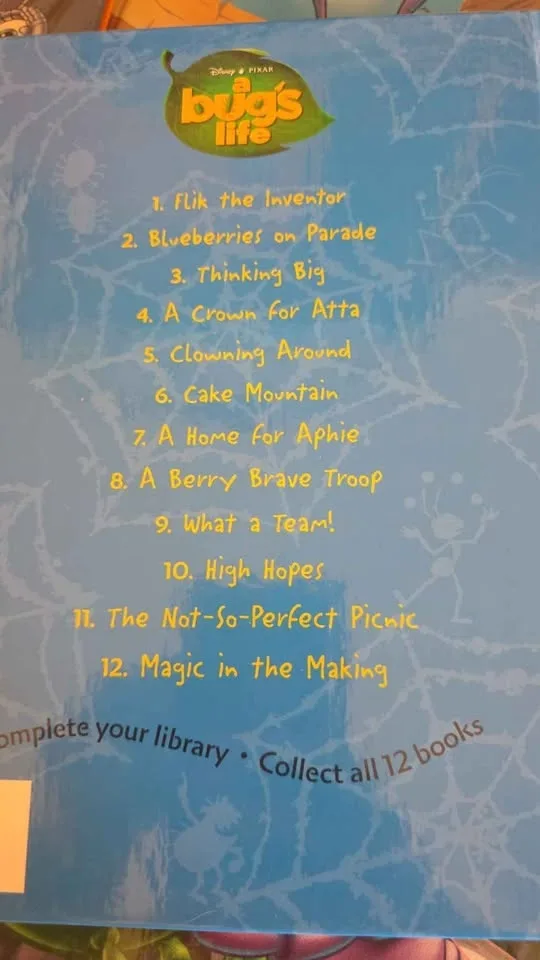 Disney's A bug's life 12 hardcover books series NEW image indicator(3)