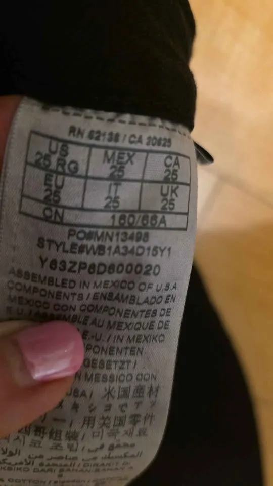 Guess sz 25 ladies super high rise jeans image indicator(3)