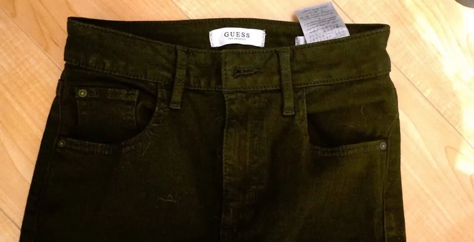 Guess sz 25 ladies super high rise jeans image indicator(7)