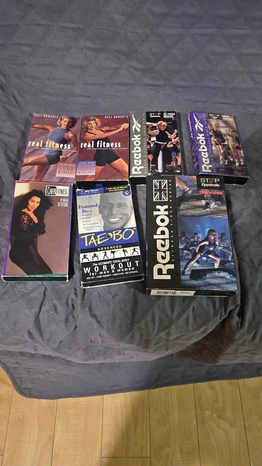 Workout videos VHS reebok, the bo, cher fitness, real fitness $5 thumbnail