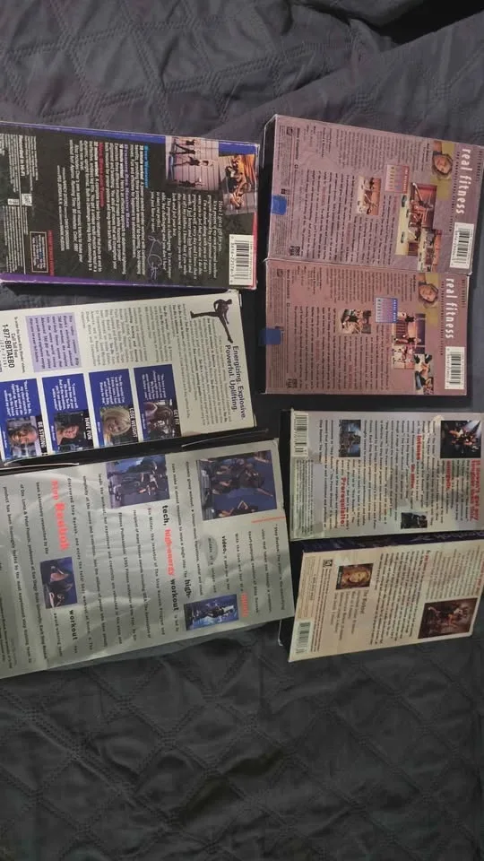 Workout videos VHS reebok, the bo, cher fitness, real fitness $5 image indicator(3)