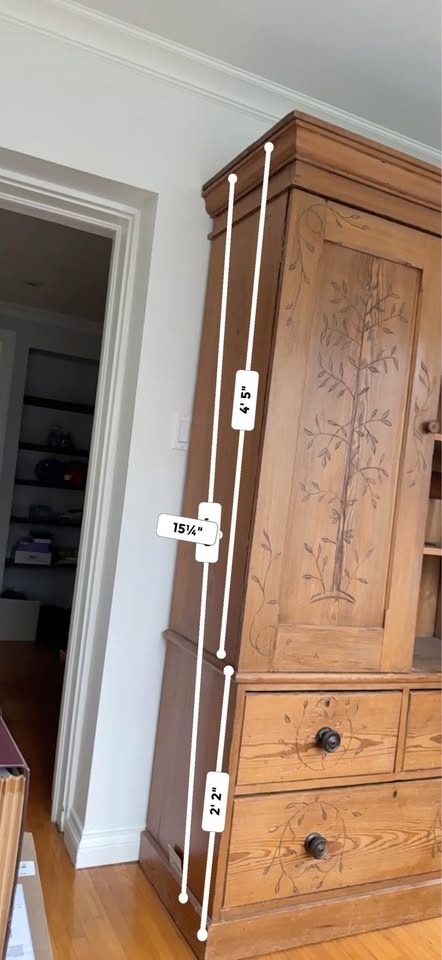 Antique Hand Hewn French Canadian Armoire - photo 3