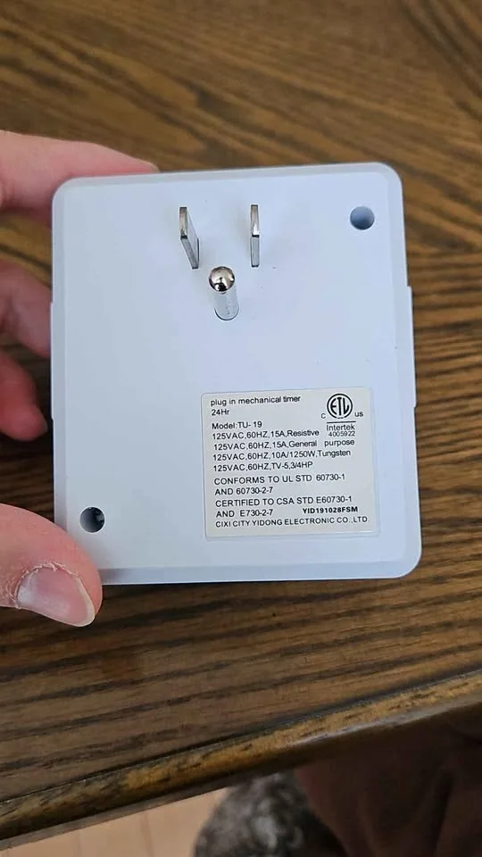 Fosmon Timer Plug Outlet Indoor 24 Hour Mechanical Outlet Timer image indicator(3)