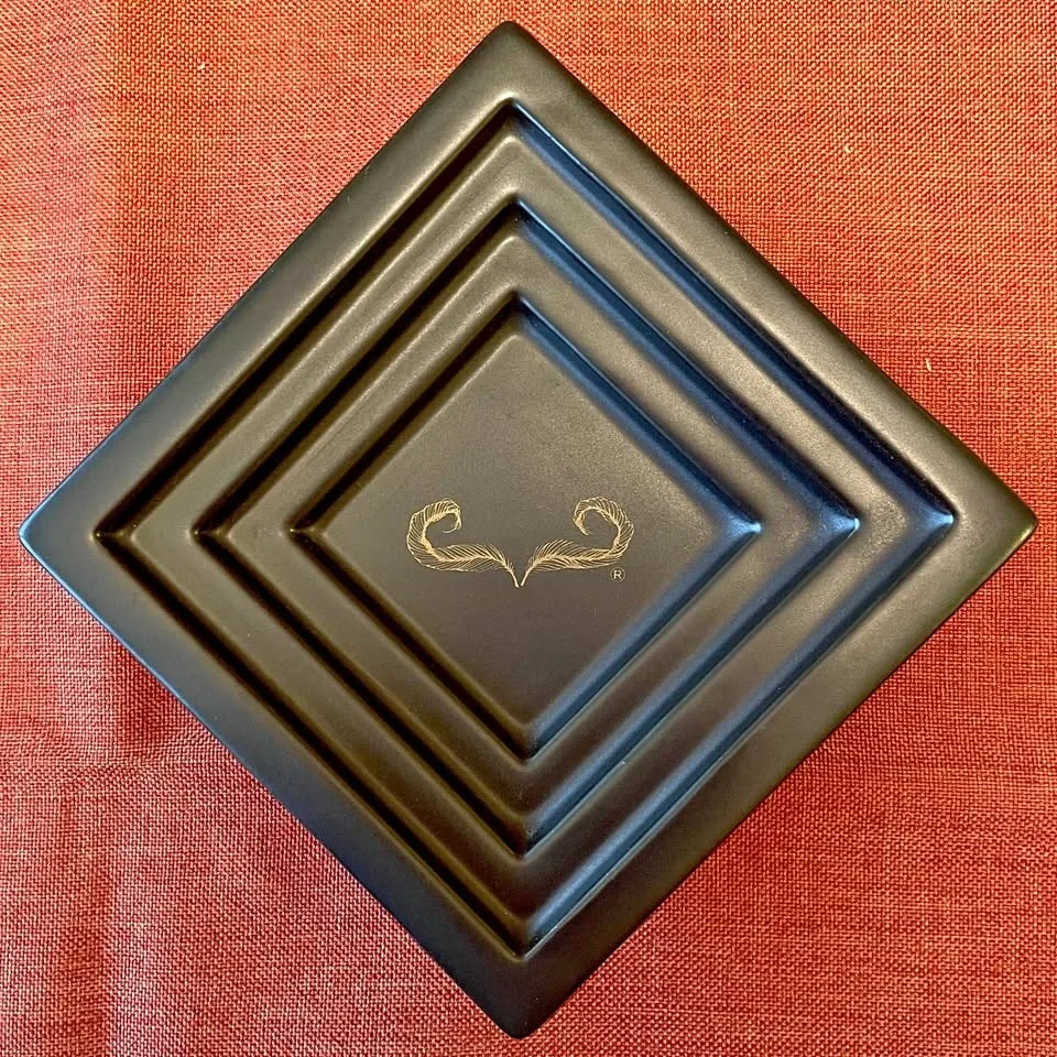 Black Ceramic Decorative Square Plate thumbnail
