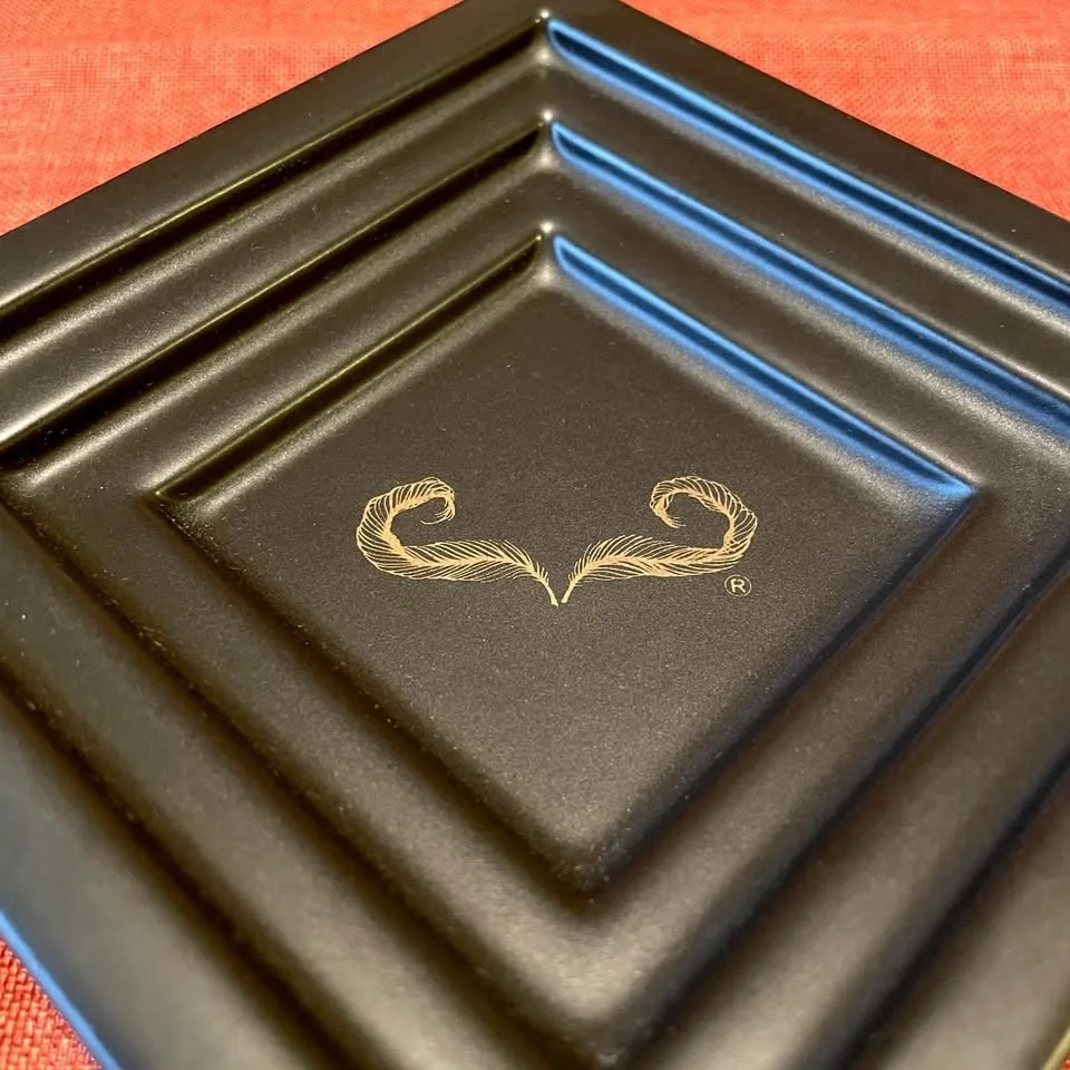 Black Ceramic Decorative Square Plate image indicator(3)