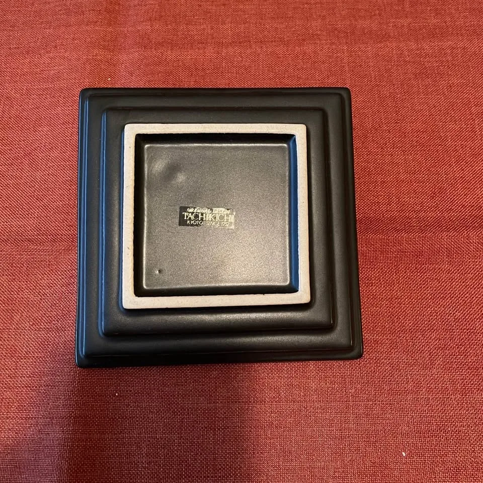 Black Ceramic Decorative Square Plate image indicator(6)