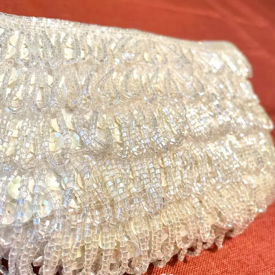 80s TOWANNY Beaded Wristlet Clutch image indicator(2)