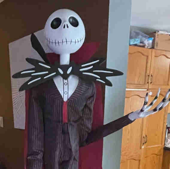 New in box 6ft Vampire Jack skellington Animatronic