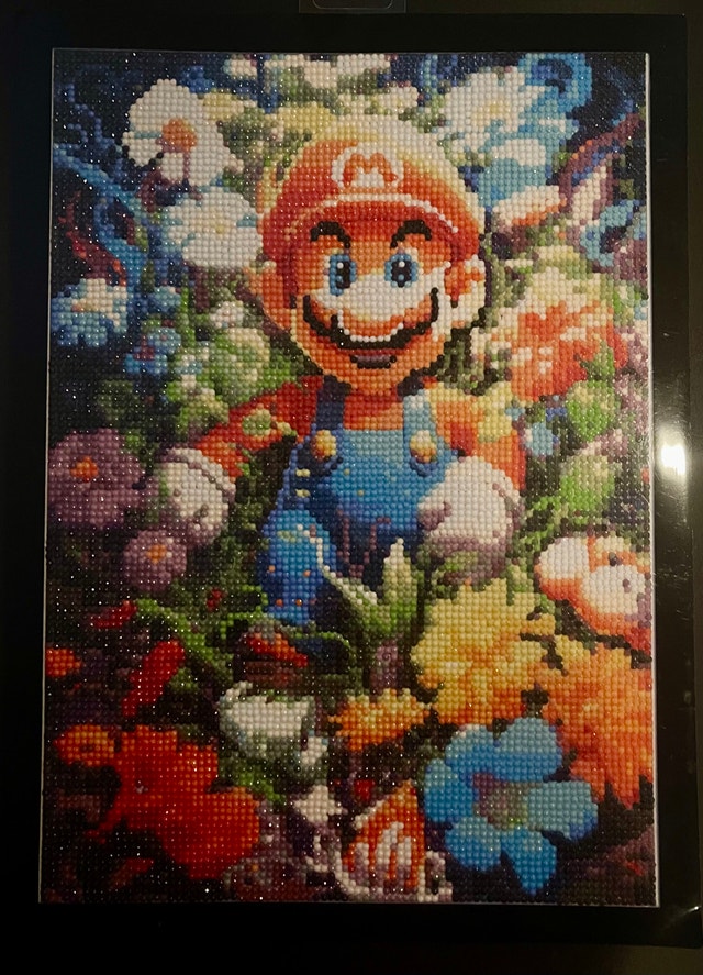 Super Mario Completed Diamond Art