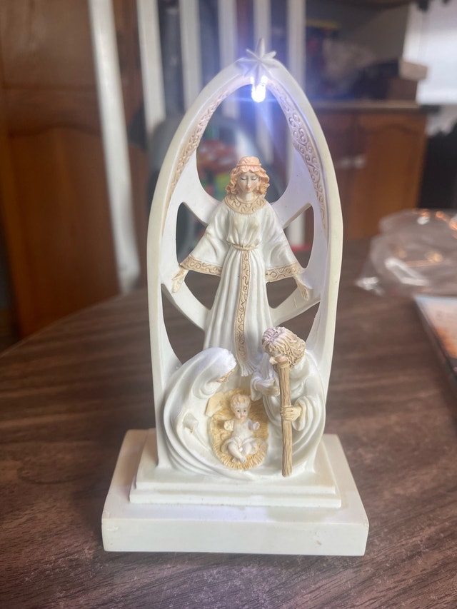 GANZ Angel, Mary, Joseph & Jesus Figurine