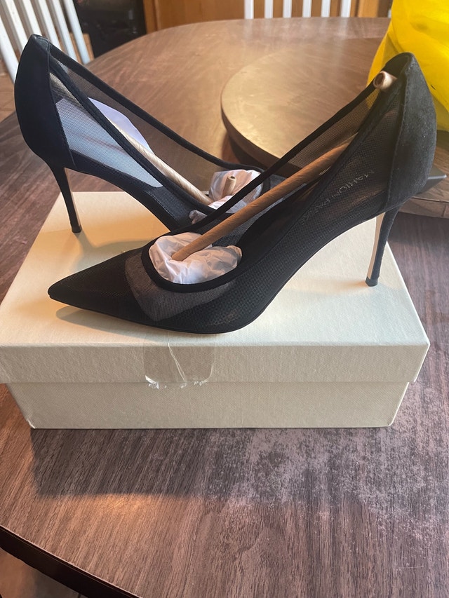 Brand New Marion Parke Black Mesh Pumps