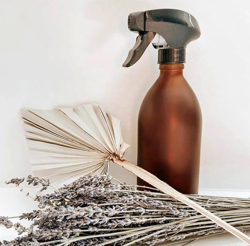 Frosted Amber Spray Bottle