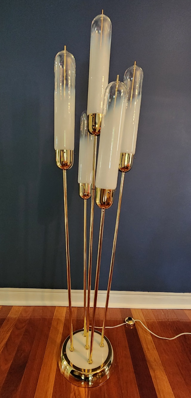 Vintage 1970s MCM Mazzega Murano Glass Floor Lamp - photo 2