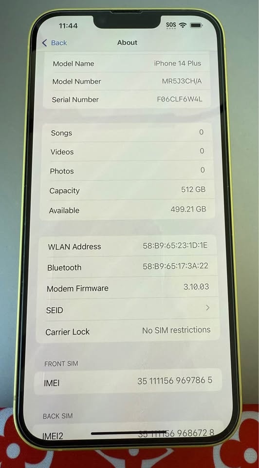mint iPhone 14 Plus 512GB 85 Battery - photo 2