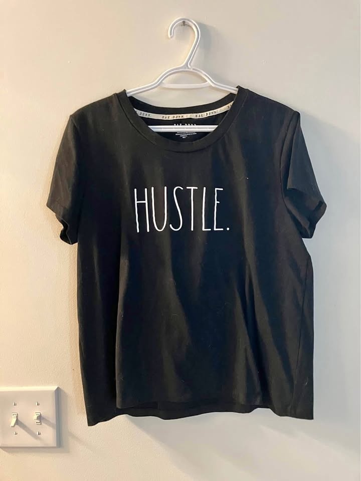 Rae Dunn Ladies T Shirt Size XL - Hustle