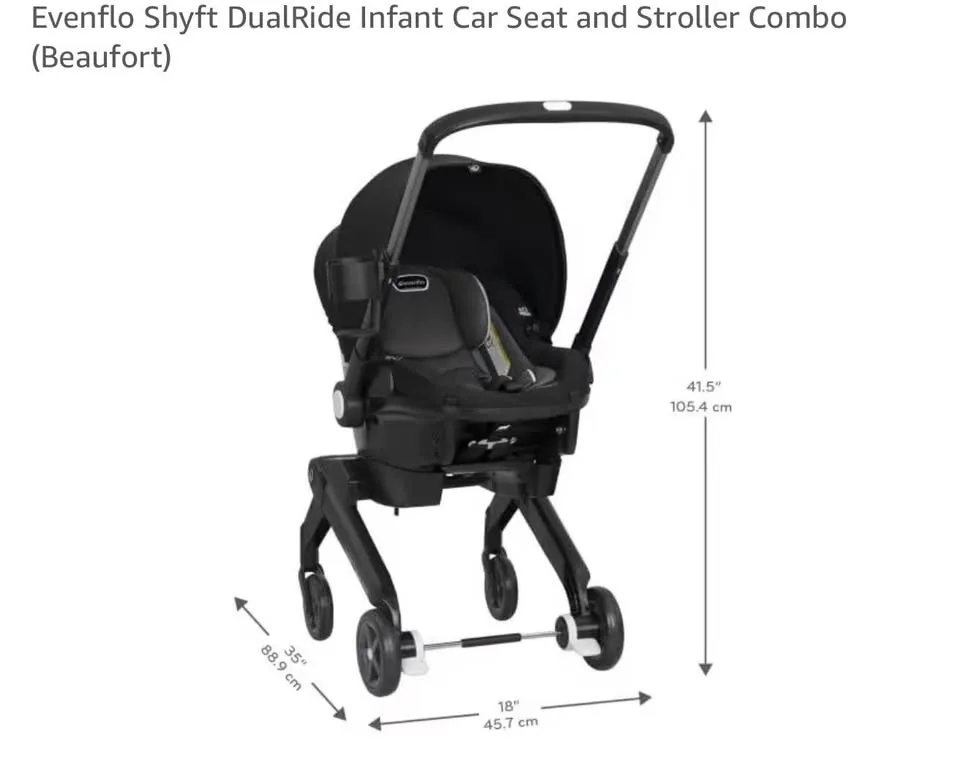 Evenflo Shyft DualRide Car Seat and Stroller (Beaufort) image indicator(3)