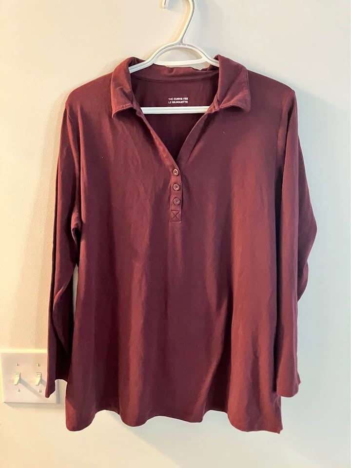 Women's Collared Shirt (The Curve Tee) - Size 1X