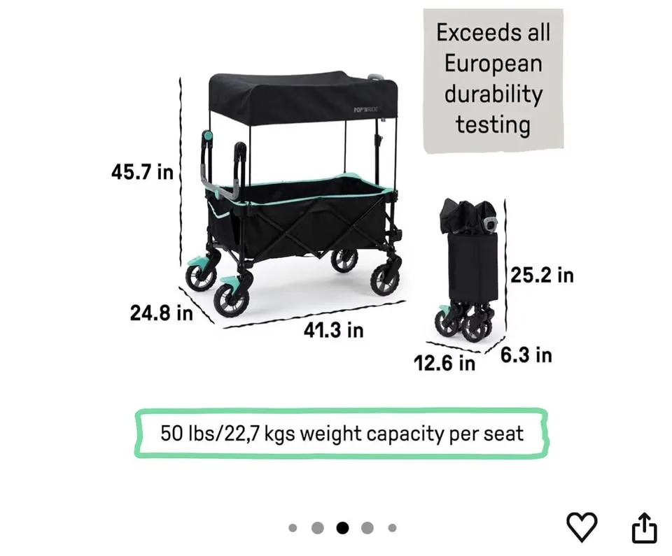 Ingenuity Pop 'N Ride Lightweight Stroller Wagon image indicator(2)