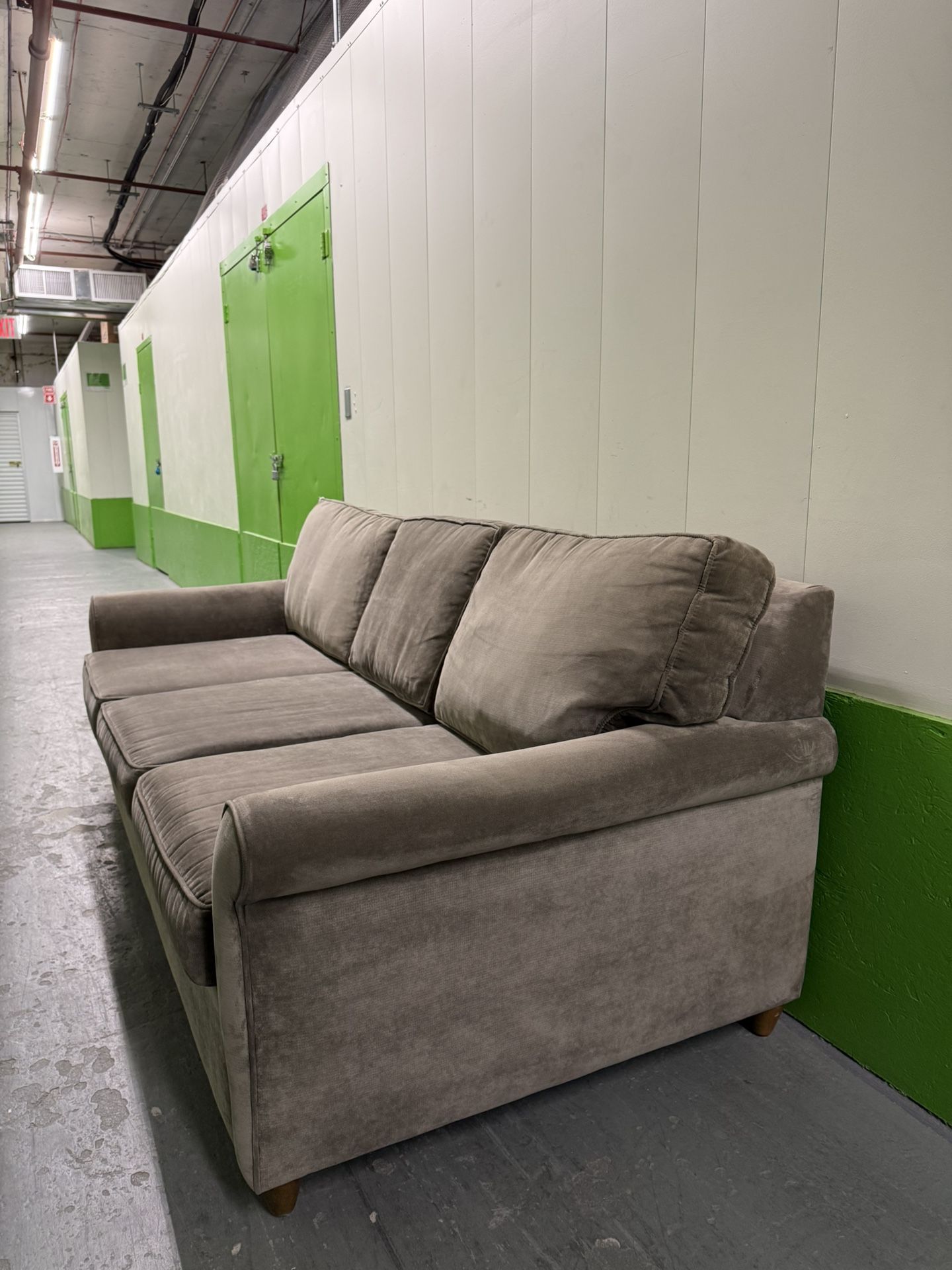 Velvet Brown Sofa 86” - FREE DELIVERY - photo 4