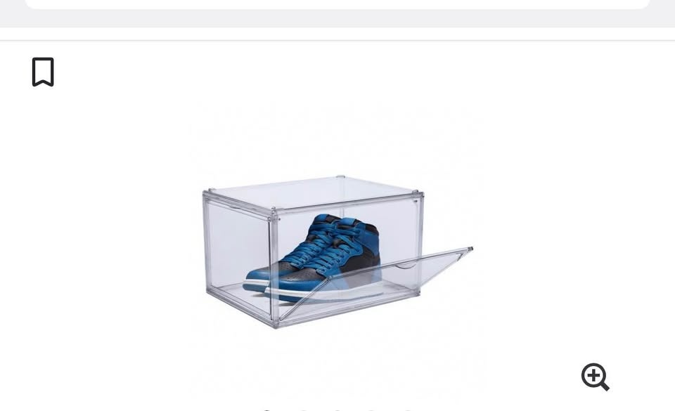 High-Quality Clear Magnetic Shoe Boxes – Like New (Costco) - photo 2