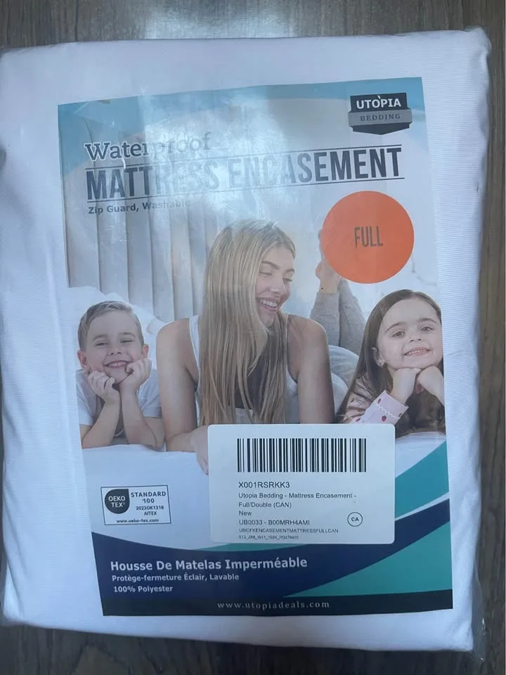 Zippered Mattress Protector Encasement FULL/DOUBLE image indicator(2)