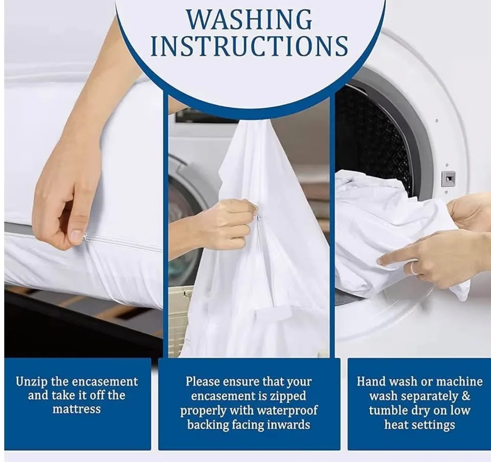 Zippered Mattress Protector Encasement FULL/DOUBLE image indicator(4)