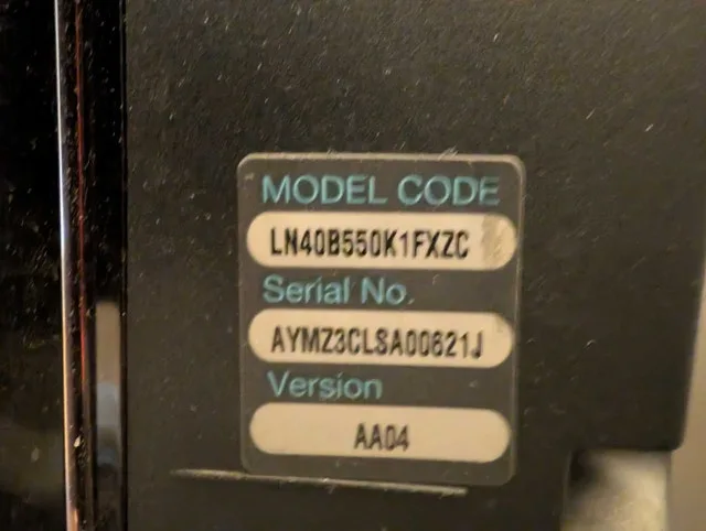 Samsung 40" TV image indicator(4)