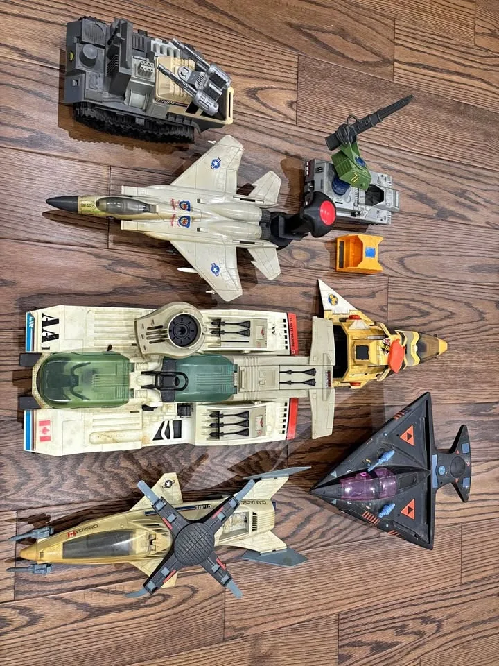 Rare GI Joe and Starcom Toy Vehicles