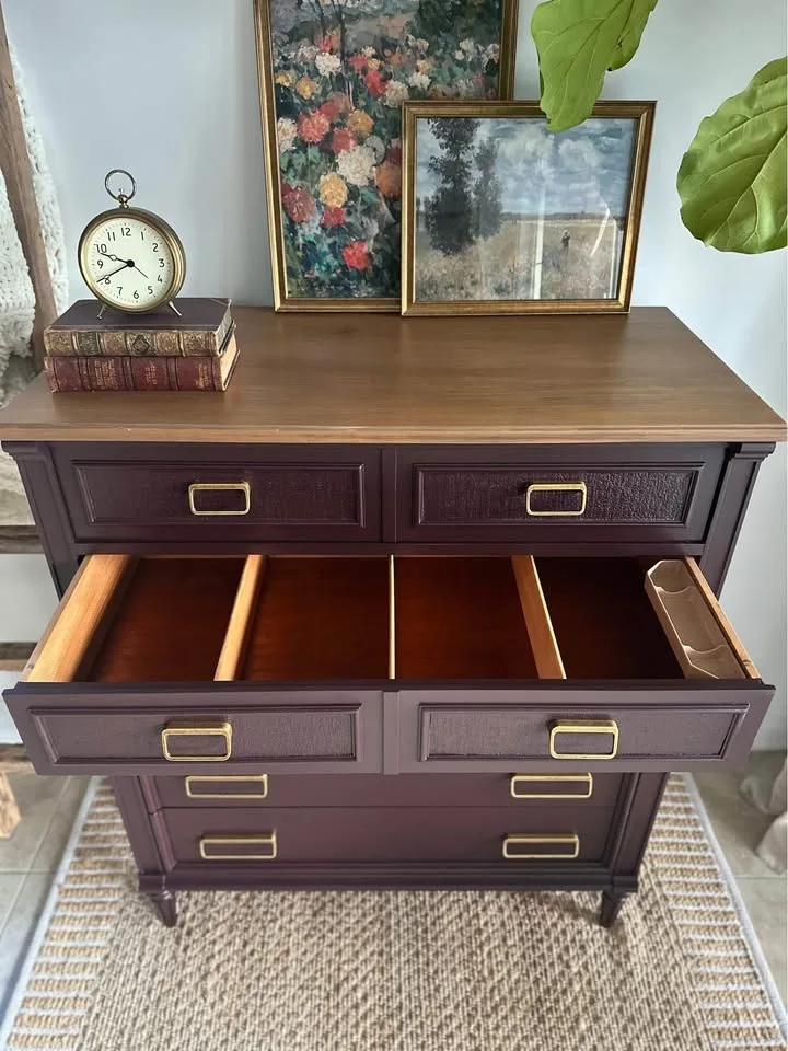 Gorgeous Refinished Gibbard 5-Drawer Dresser image indicator(6)