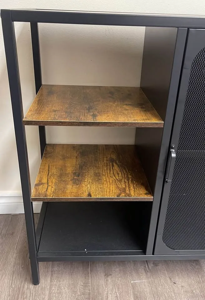 Storage Cabinet with Shelves/New in box/Unassambled /30" x 14" x image indicator(2)