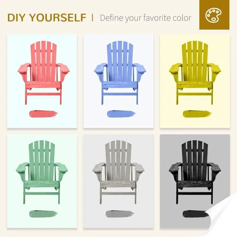 Outsunny Wood Adirondack Chair image indicator(6)